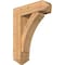 Ekena Millwork Thorton Arts and Crafts Smooth Bracket w/ Offset Brace, Western Red Cedar, 7 1/2"W x 24"D x 32"H BKT0806X24X32THR03SWR - alternate 1